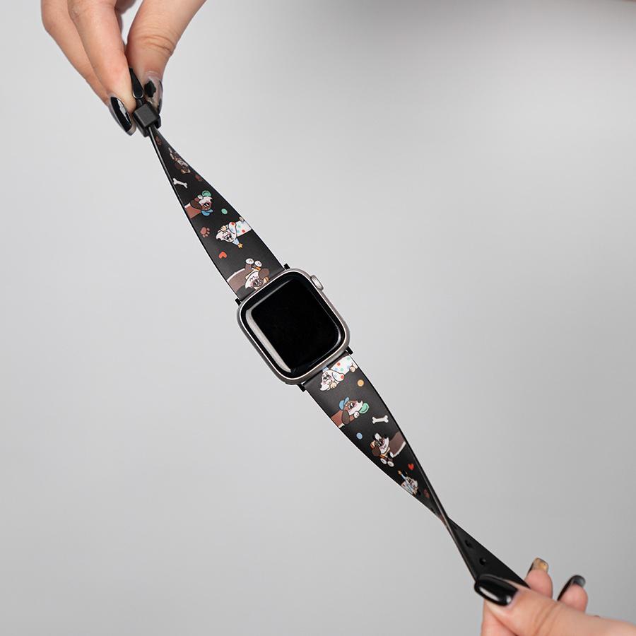 CARECASE 可爱动物园表带适用苹果手表iwatch8表带apple watch7/se/1/2/3/4/5/6小众可爱通用41/45mm原创设计 - 图2