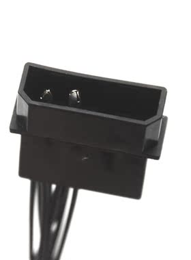 4 Way 3 Pin Computer Power Multi Fan Connector Durable Black