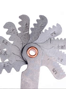 60 Degree Thread Measuring Gage Dual Head Metric Screw Pitch