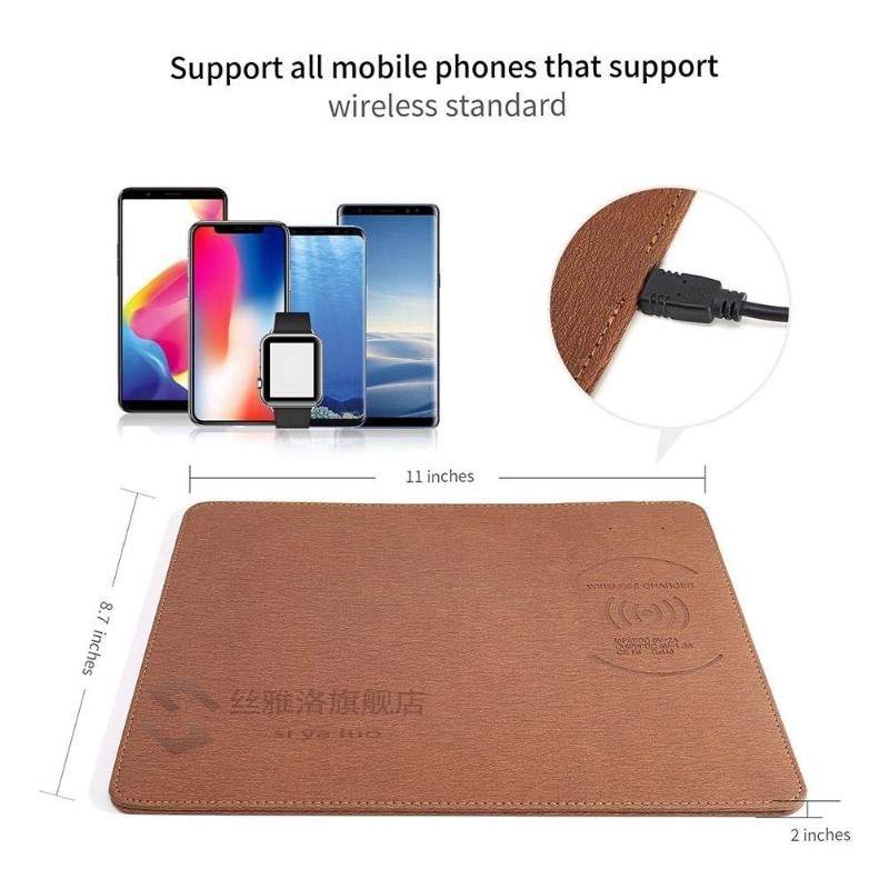 Mobile Phone Qi Wireless Charger Charging Mouse Pad Mat  IPh - 图2