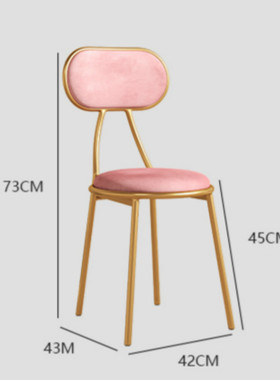Nordic Dining Chair for Dining Room Home Backrest Furniture