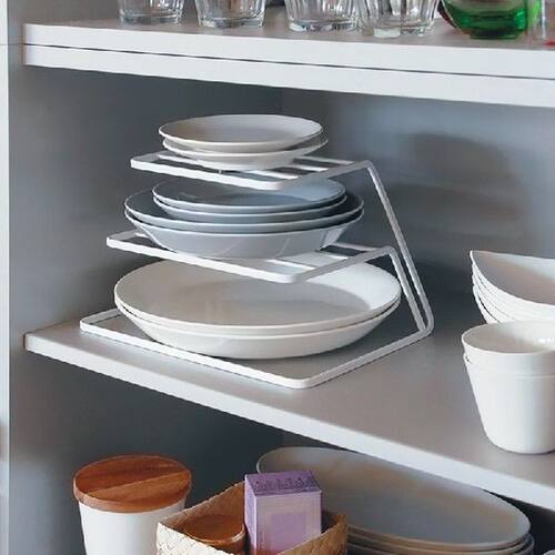 Dish Drain Rack 3 Layer Tableware Storage Rack Closet Bowl - 图1