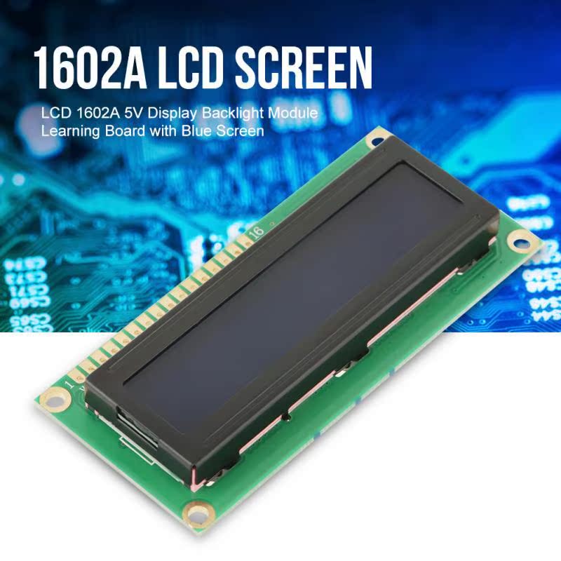 LCD 1602A 5V DC Display Backlight Module Learning Board with-图0