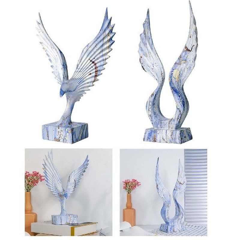 Abstract Wing Statue Sculpture Figurine for Table - 图1