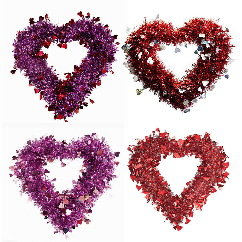 Valentines Day Love Wreath Home Decor Door Hanging_虎窝淘