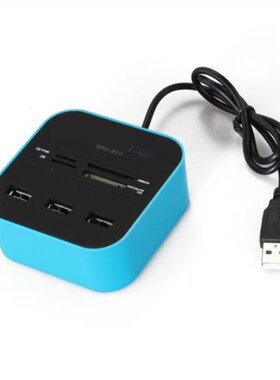 All In 1 Combo Hub USB 2.0 3 Ports Card Reader for SD MMC M2
