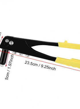 Heavy Duty Hand Rivet Kit Riveter Nozzle Wrench Compact Rive