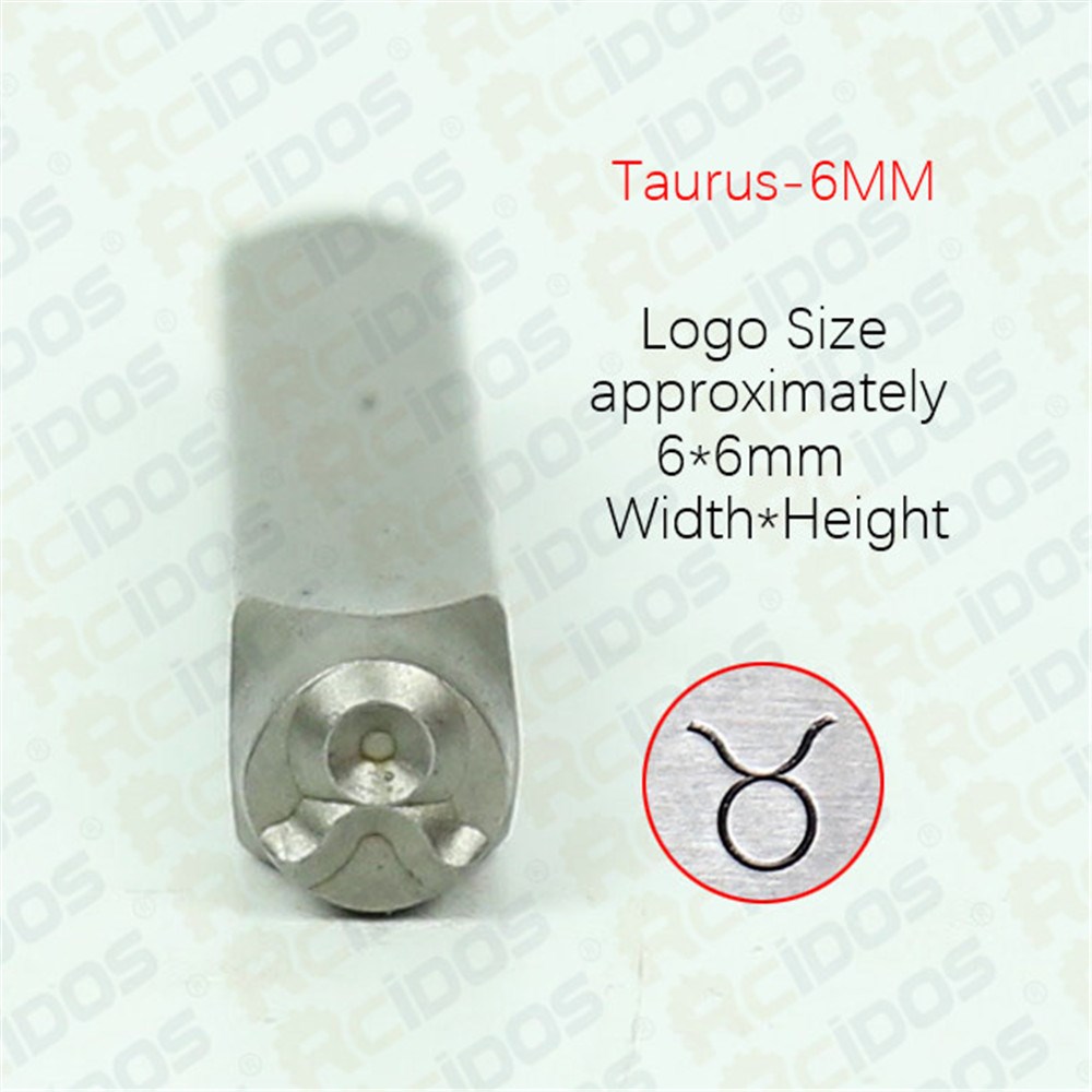 6MM Horoscope/Twelve constellations Zodiac Sign 12PCS Desi - 图0