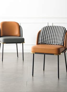 Nordic Luxury Backrest Dining Chair Home Furniture Modern