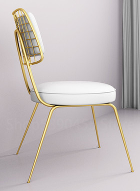 Nordic Wrought Iron Makeup Stool Dressing Leisure Chair