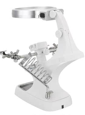 Welding LED Magnifier Helping Hand Soldering Iron Stand Magn