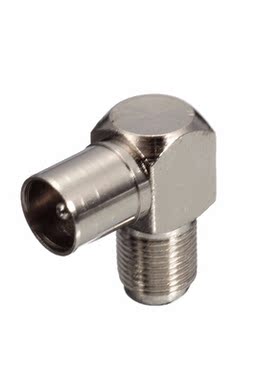 Right Angle TV Aerial Antenna Plug Connector Adapter Plug To