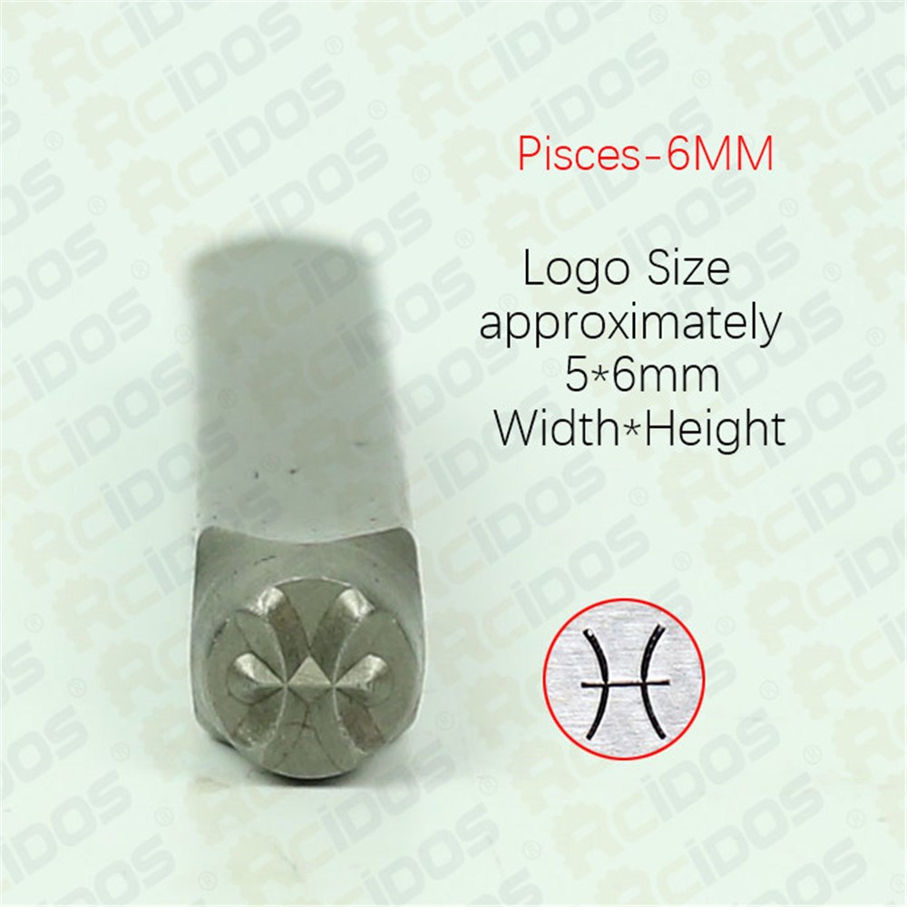 6MM Horoscope/Twelve constellations Zodiac Sign 12PCS Desi - 图2