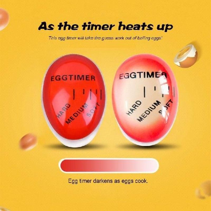 1Pcs Egg Timer for Boiling Eggs Color Soft Hard Boiled-图0