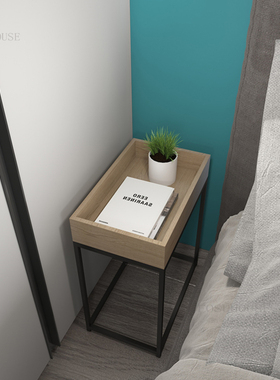 Nordic Solid Wood Nightstand Bedroom Furniture Mini