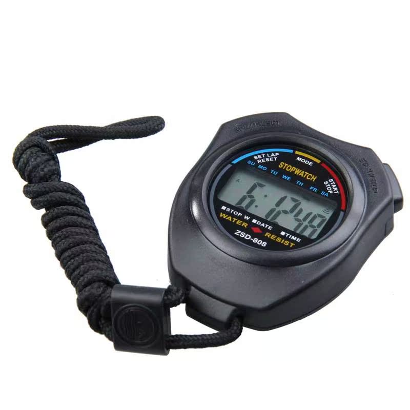 Sports Stopwatch LCD Sports Stopwatch Chronograph Counter Ti - 图0