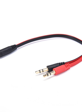 3.5mm AUX Audio Cable Mic Splitter Cable Earphone Headphone