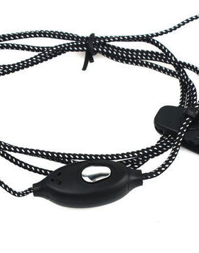 Ear Hanger Earphone 2 Pin w Mic for Kenwood Two Way Radio