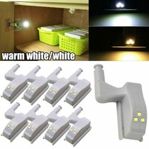 12pcs LED Hinge Lamp Under the Cabinet Lights Universal Wardrobe