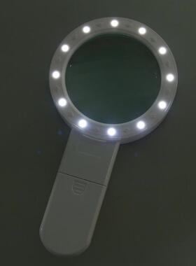 12 LED Light 8X Magnifier Reading Map spaper Magnifying Glas