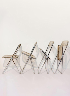 Customized Transparent Chair Nordic Folding Dining Chairs