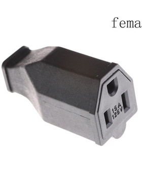 3 Pin Male Female Power Cord Connector US Plug Converter AC