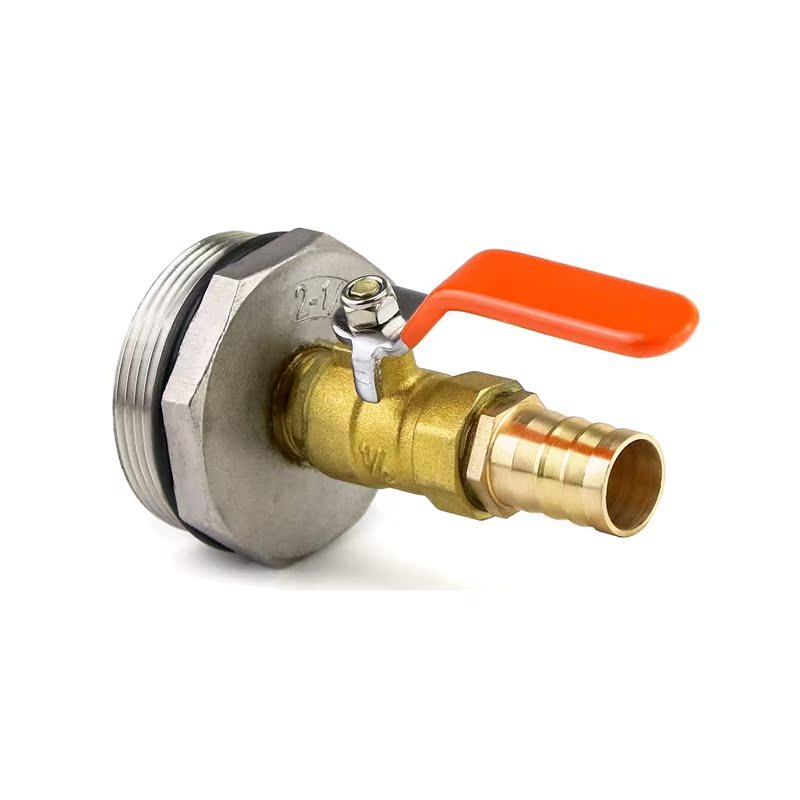 Promotion! 2Inch Drum Faucet External Thread Adapter Brass-图0