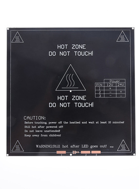 3D Printers Part Heat MK3 Heated Bed 12V 24V Black Parts Hea