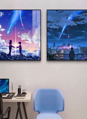 装饰画二次元卧室房间墙壁挂画
