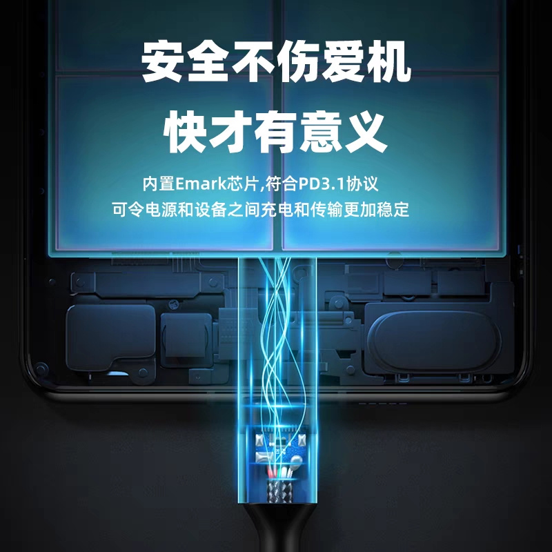 240W数据线Type-C双公头PD充电线立式中弯直角手机电脑笔记本传输 - 图1