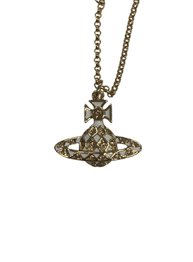 【全球购严选】VIVIENNE WESTWOOD西太后 女士金色黄铜制标徽吊坠