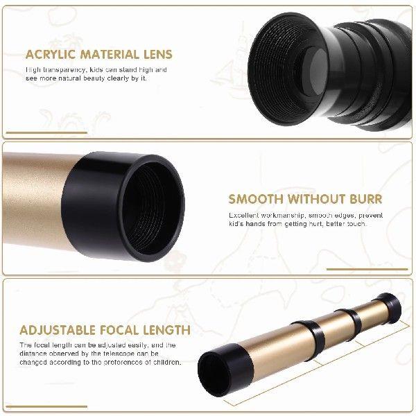 2 Pcs Pirate Telescope Kids Toy for Scientific Boys - 图0