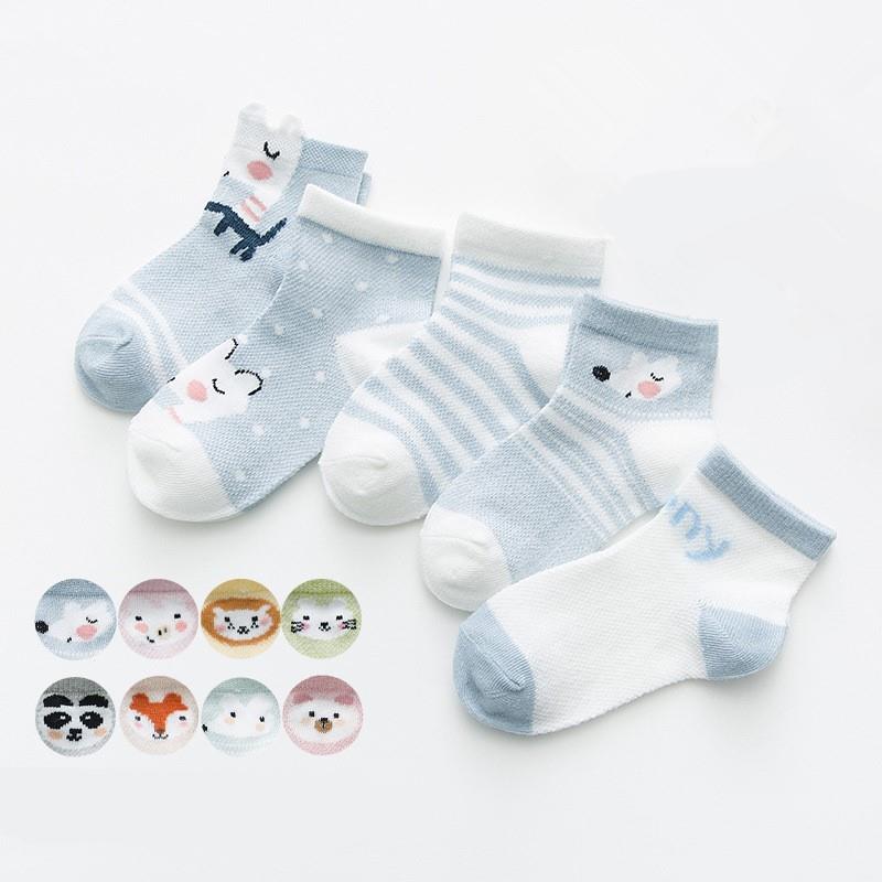 5Pairs/lot Cotton Striped Baby Socks Newborn Boys Girls - 图3