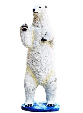 户外玻璃钢仿真动物模型北极熊雕塑园林景观室外冰雪主题装饰摆件