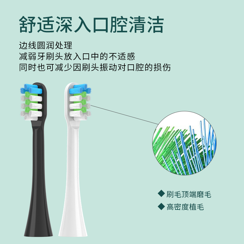 适配Jorals净乐适电动牙刷头F1-01/F1-03/F608/F506替换牙刷头-图2