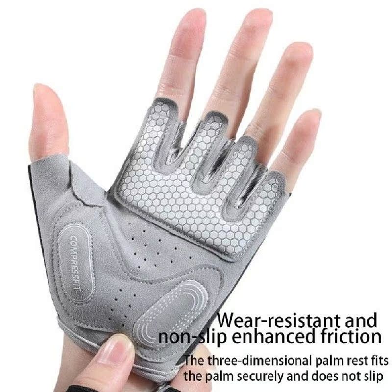 Half Finger Gloves Breathable Anti-slip Fingerless Gloves - 图3