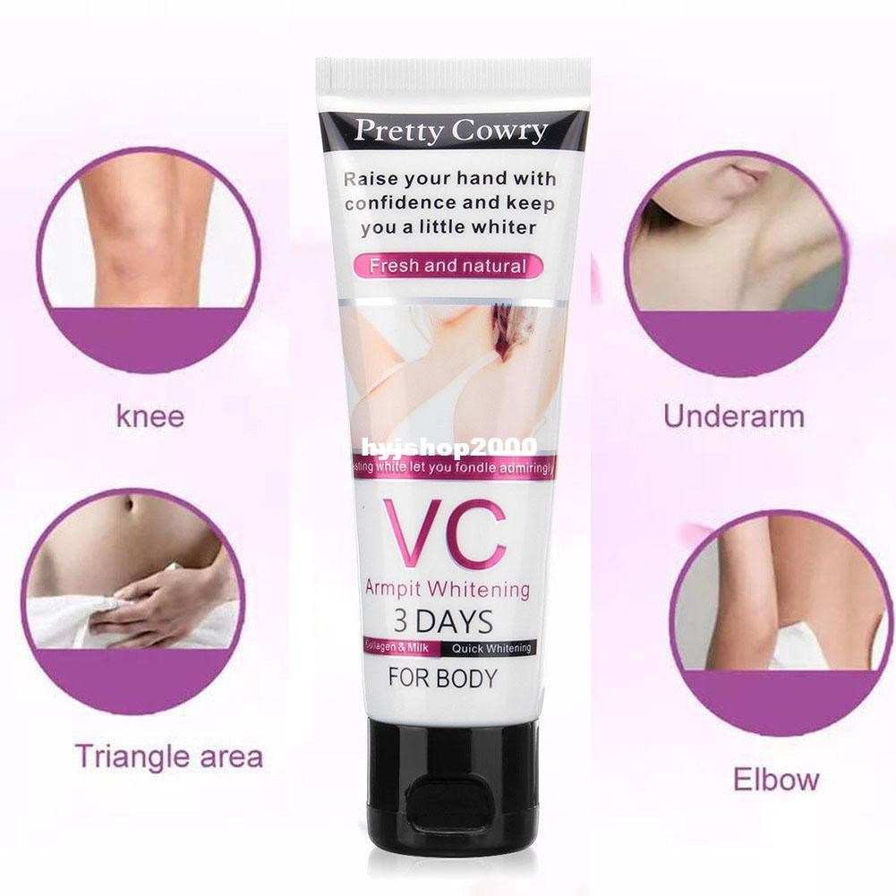 VC Underarm Whitening Cream for Bikini Elbow Armpit Knee Dar - 图1