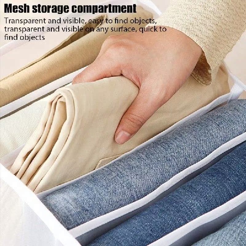 2022 Jeans Compartment Storage Box Closet Clothes Drawer - 图1