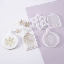 DIY Crystal Epoxy Resin Mold Snowflake Christmas Round