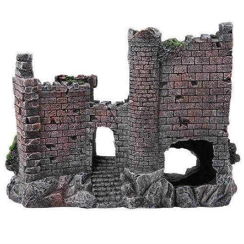 Simulate Retro Castle Pet Hiding Resin Decoration for - 图3