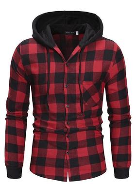 2020Men's Shirts Autumn Fashion Casual Plaid Shirts