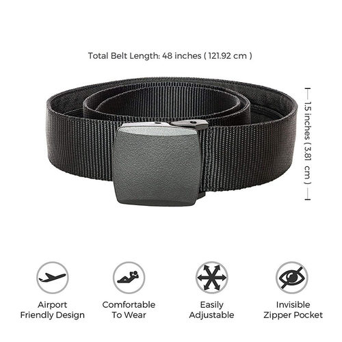 Travel Cash Anti Theft Belt Waist Bag Women Portable Hidden - 图1