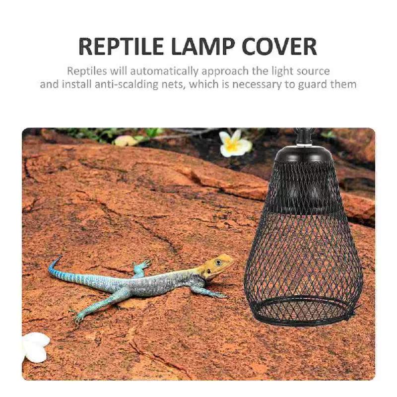 Lamp Reptile Cover Light Basking Mesh Shade Anti Lampshade-图2