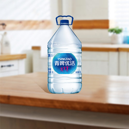 【活动专属】张艺兴代言青啤优活饮用水5L*4桶*3整箱大瓶非矿泉水 - 图0