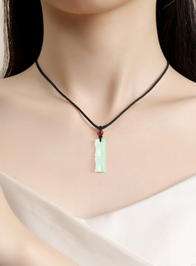 zeroline竹节吊坠项链女