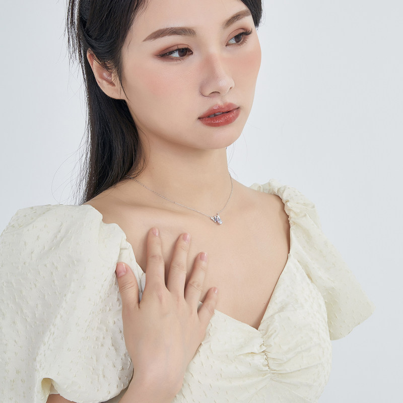 zeroline十二星座纯银项链女炫彩轻奢小众精致甜美生日礼物送女友