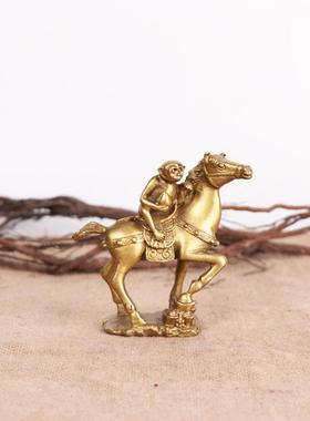 杨铜记 铜马上大圣 工艺品摆件家居 铜马上封猴 马上猴 马上封侯