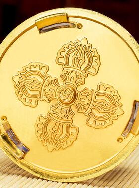 车载转金筒指捻转金轮亚克力汽车摆件转金轮车内装饰居家摆件大号