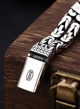 925镀银手工复古时尚古貔貅复