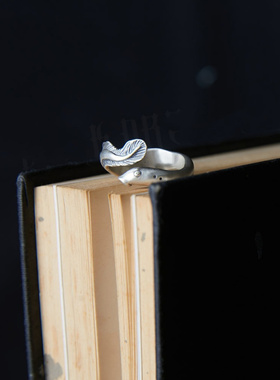 新款复古做旧精雕鳗鱼开口调节戒